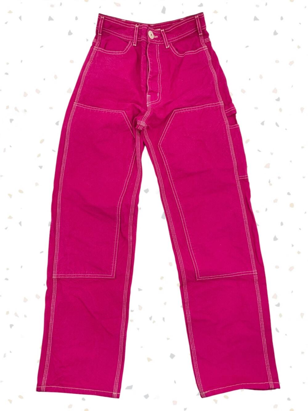 Jesse Kamm Handy Pant Dragonfruit Limited Edition Hot Pink Organic Canvas Size 2